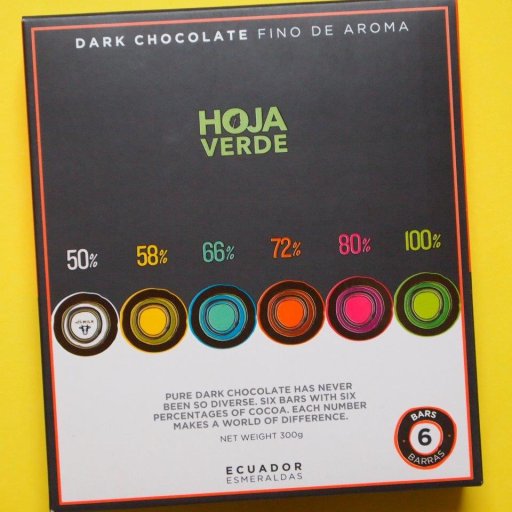 Hoja Verde box with 6 bars Ecuador Esmeraldas
