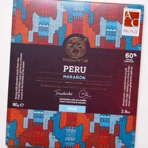 The Chocolate Tree: Peru Maranon Dark-Milk 60%