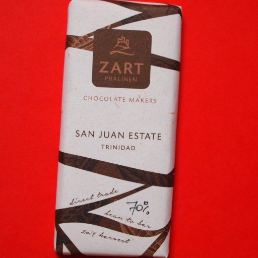 Zart Pralinen San Juan Estate Trinidad 70% harvest 2014