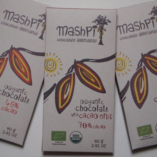 Mashpi 65%, 70% with nibs and 80%