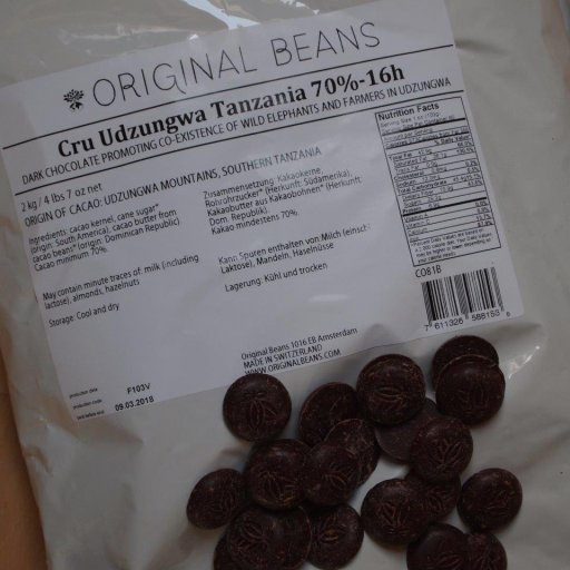 Original Beans Cru Udzungwa Tanzania 70% 16H conch