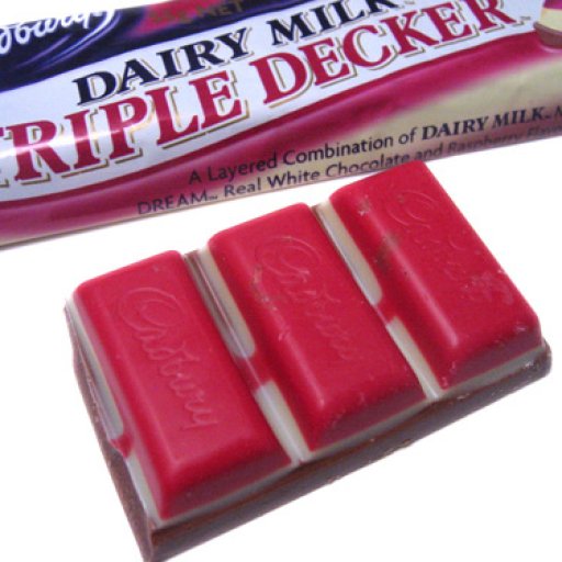 Cabury Raspberry Triple Decker