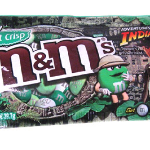 Indiana Jones Mint Crisp M&Ms Package