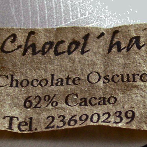Label from Chocol 'ha