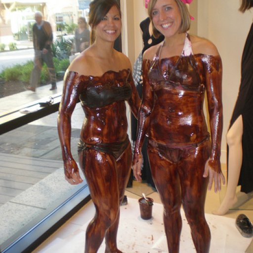 Chocolate bodies for Komen