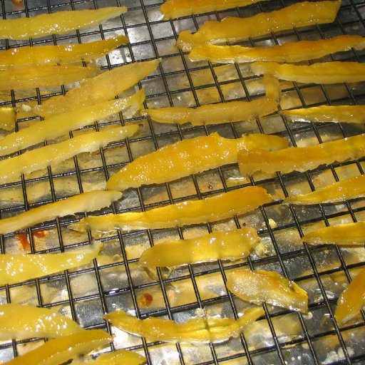 Citron Strips drying