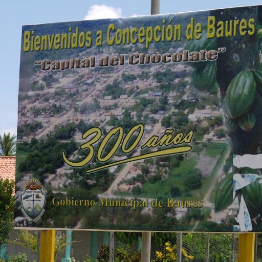 Sign Leaving Baures on the Way to Hacienda Tranquilidad
