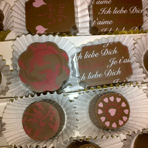 Beautifully decorated Chocolates