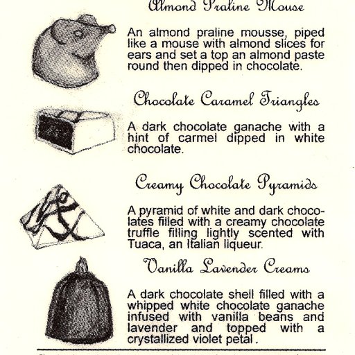 Chocolate Menu