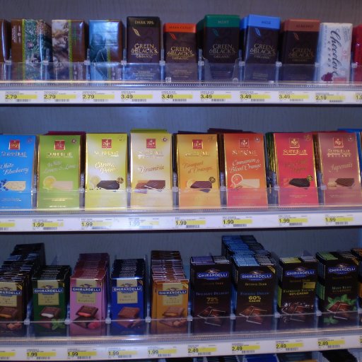 Frey's rainbow of chocolate flavors