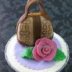 mini purse with cupcake