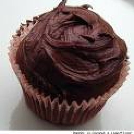 choc cupcake up close