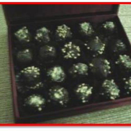 Truffle Chocolates in Mahroon Brocade Box