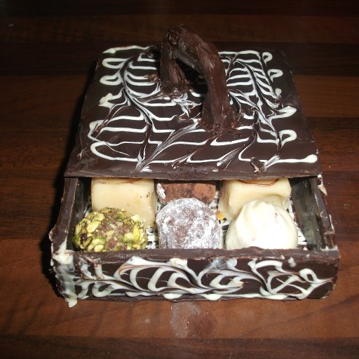 chocolate box with lid