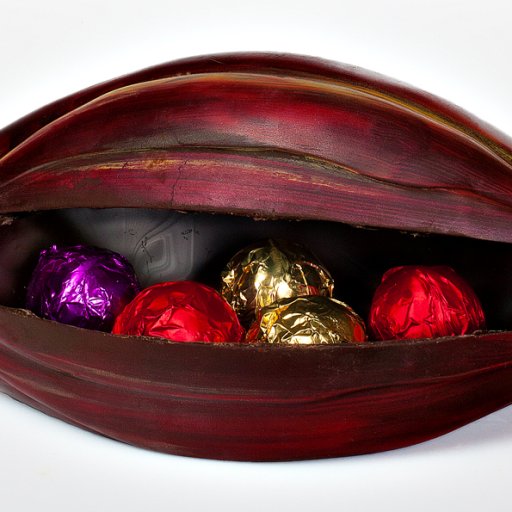 Cacao Pod Box filled with Truffles