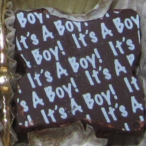 It's a Boy chocolate piece