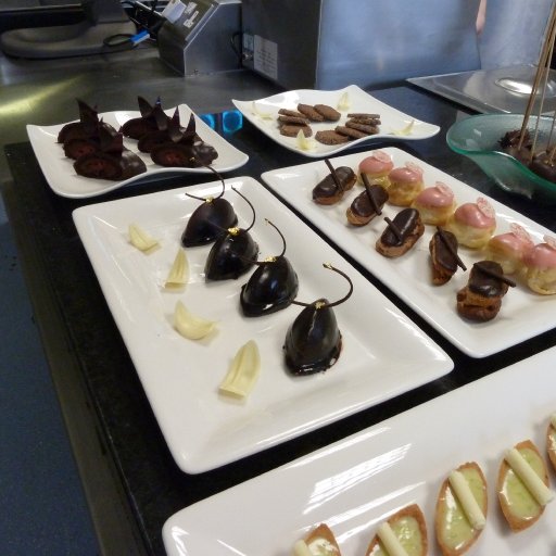 Chocolate patisserie course at Academy of Callebaut. Banbury, UK