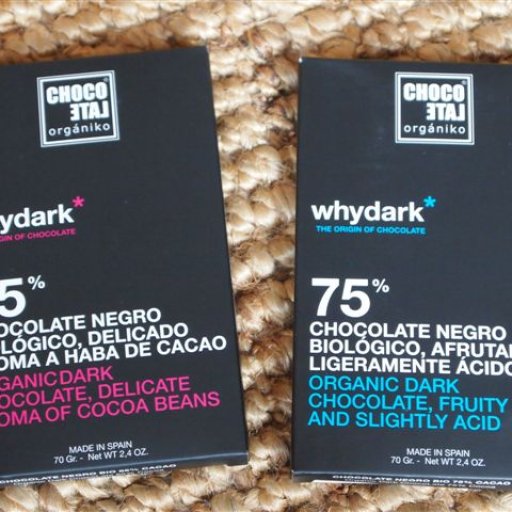 Chocolate Organiko Whydark 65% and 75%