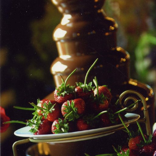 Chocolate Fountain with Strawberries