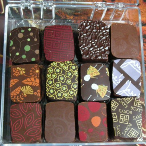 Geerts Summer Collection of "fine dark chocolates"