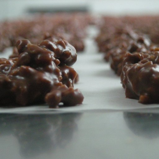 Detail of Roasted diced almonds in milk Maracaibo.