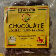 chocolate covered dried bananas 70 gr bag