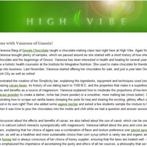 High Vibe article