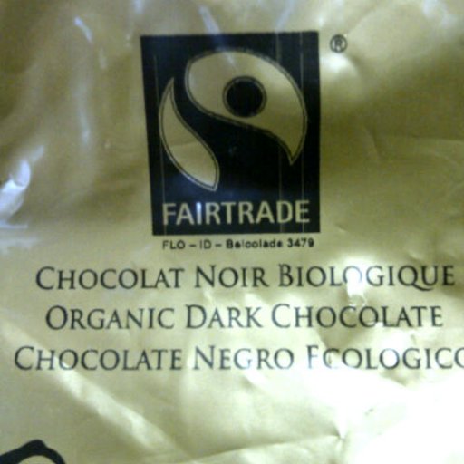 72% cocoa, organic, fair trade - and delicious!