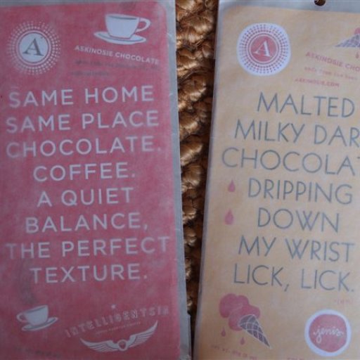 Askinosie: Coffee and Malted Milky Dark