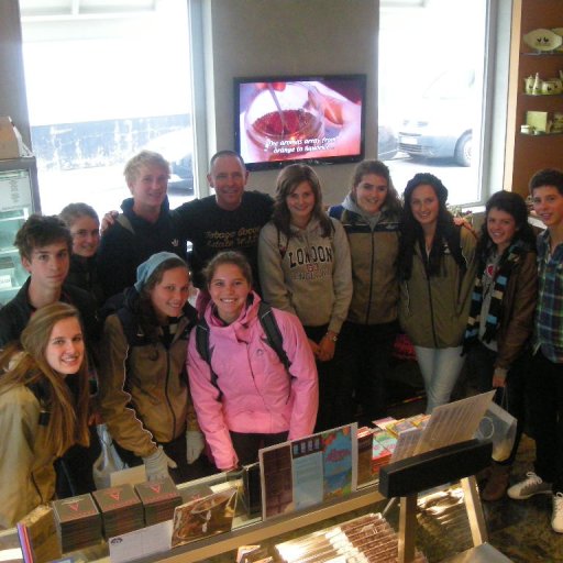 South African students for chocolate tasting