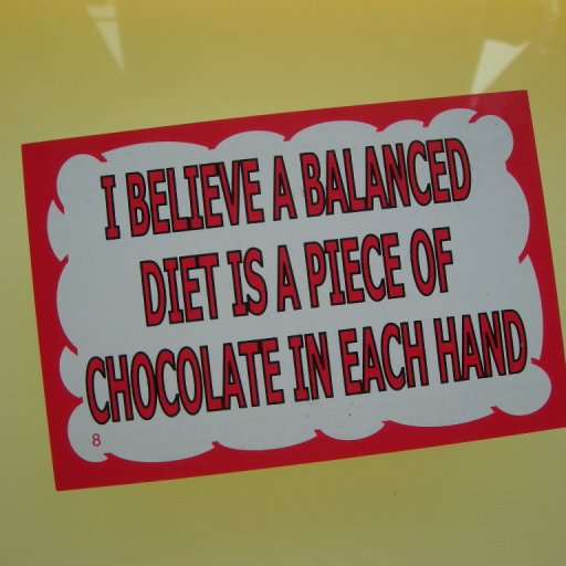 I believe a balanced diet ...