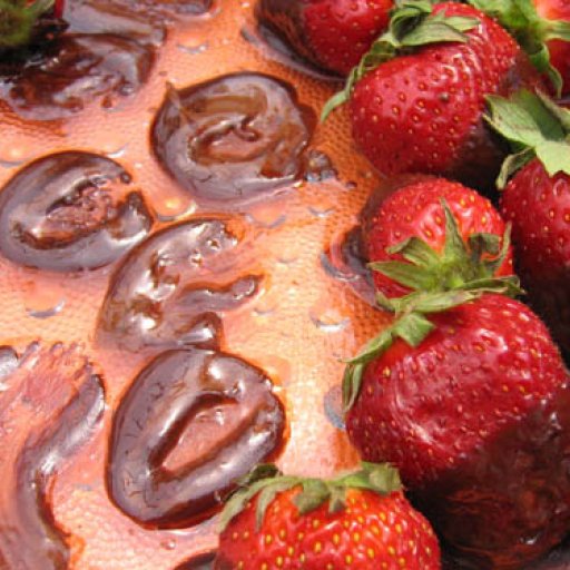 Melting Chocolate Strawberries