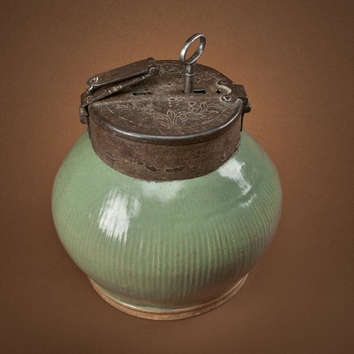 Historic Green Glazed Chocolatero (chocolate storage jar