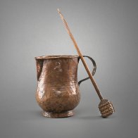 Chocolate Pot and Molinillo