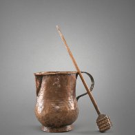 Chocolate Pot and Molinillo