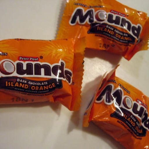 Candy Swap Tease #4: "Island Orange" Mounds Bar 1