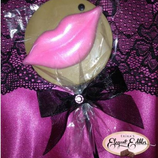 Pink Lips w/Sexy Mole Lollipop
