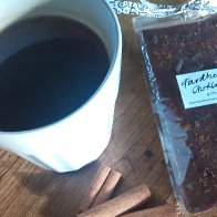 Chai tea and chocolate bar with chai spices and raw cacao nibs