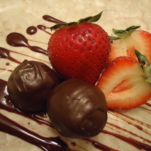 Strawberry Balsamic Chocolate Truffles