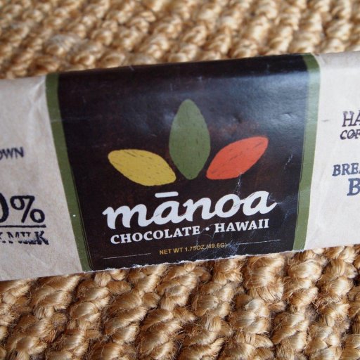 Manoa-60% dark milk Hawaiian coffe beans breakfast bar