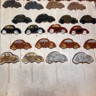 Hand painted VW bug pops