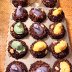 Gingerbread peep Cupcakes w/ modeling chocolate eggs