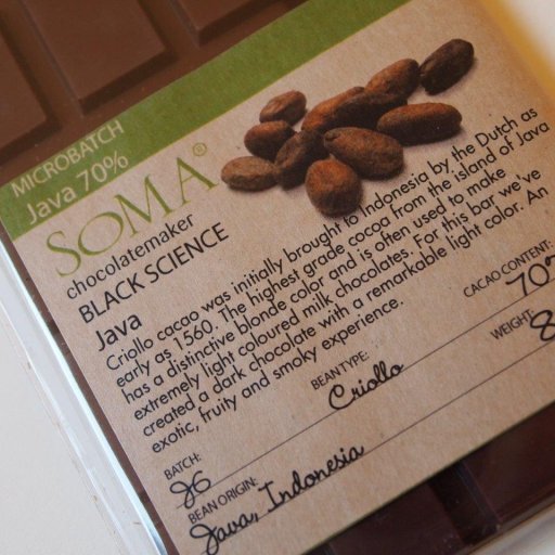 Soma Java 70%. Criollo beans