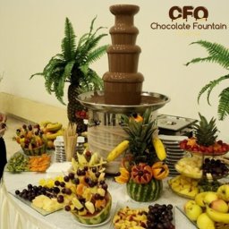 4 Tiers Large Commercial Chocolate Fountain Machine