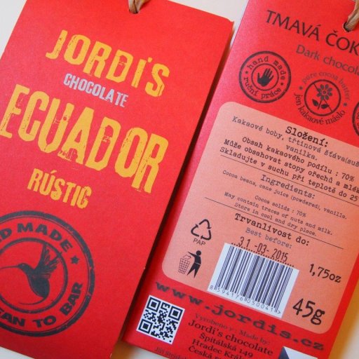 Jordi's Chocolate Ecuador Rustic 70%