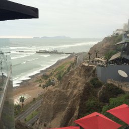 View of the beach from Larco Mar