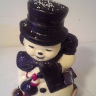 white chocolate snowman