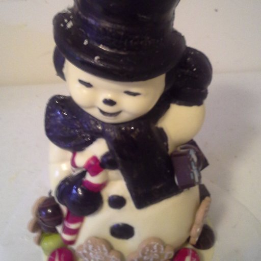 white chocolate snowman