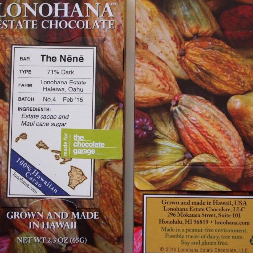 Lonohana Estate Chocolate The Nene Haleiwa Oahu 71%