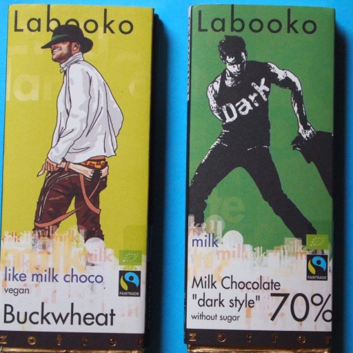 Zotter Labooko Buckwheat 45% and Dark Style 70%